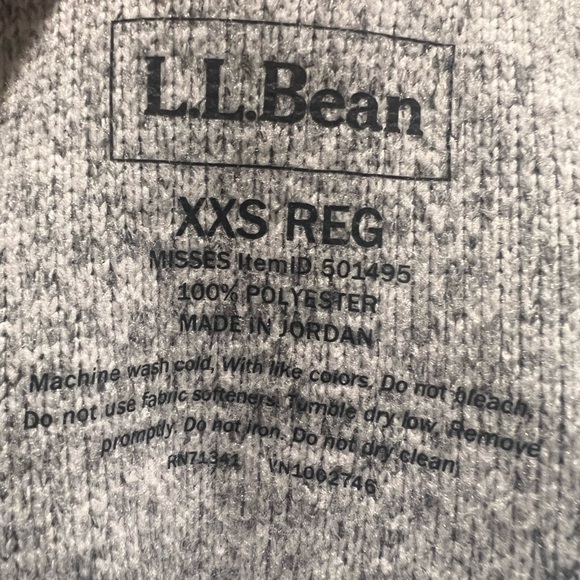 LL BEAN | Sweater fleece pullover quarter snap XXS - Picture 6 of 6